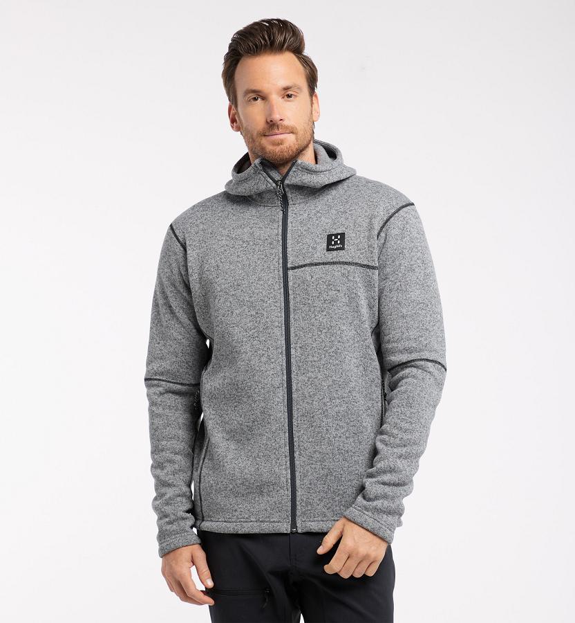 Haglöfs Mens Swook Fleece Grey New Zealand 20357MUEV